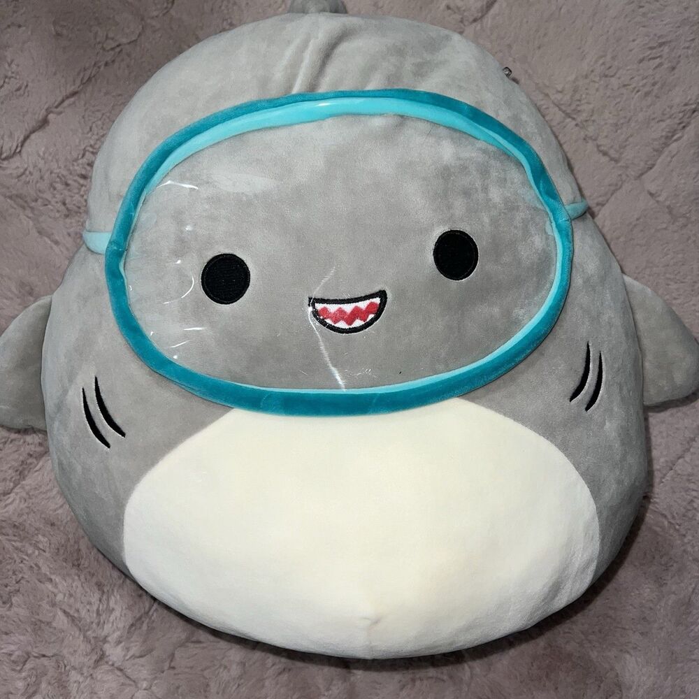 Squishmallows Gordon The Shark With Mask Goggles 16" KellyToy Costco